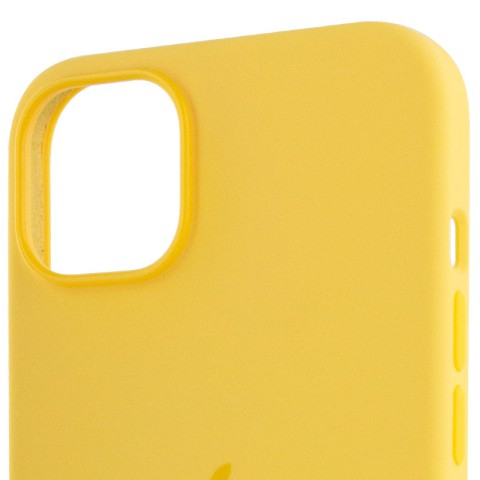 Чохол Silicone case (AAA) with Magsafe для Apple iPhone 14 Pro (6.1") Жовтий / Sunglow