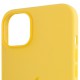 Чохол Silicone case (AAA) with Magsafe для Apple iPhone 14 Pro (6.1") Жовтий / Sunglow