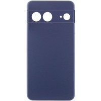 Чохол Silicone Cover Lakshmi Full Camera (AA) для Google Pixel 8 Синій / Midnight Blue