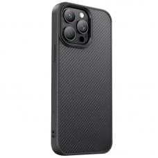 TPU чохол Carbon Protective with Magsafe для Apple iPhone 12 Pro / 12 (6.1") Black
