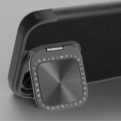 Шкіряний чохол-книжка Nillkin Qin Prop для Apple iPhone 16 (6.1") Black