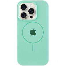 Чохол Silicone Case Full Protective (AA) with MagSafe для Apple iPhone 16 Pro Max (6.9") Зелений / Spearmint