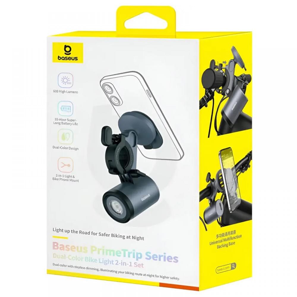 Фонарь велосипедный Baseus PrimeTrip Series Dual-Color Bike Light 2-in-1 (C12569000121-0)