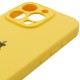 Чохол Silicone Case Full Camera Protective (AA) для Apple iPhone 14 Pro (6.1") Жовтий / Yellow