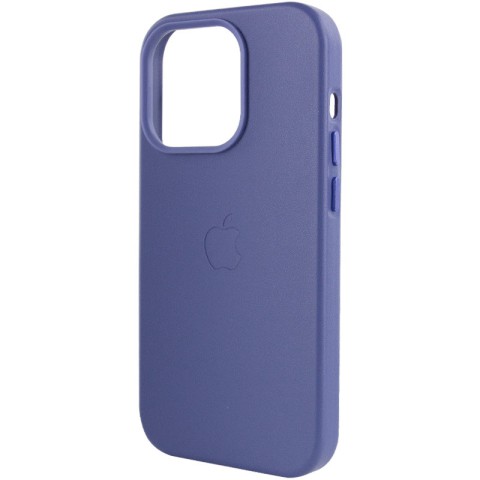 Шкіряний чохол Leather Case (AA Plus) with MagSafe для Apple iPhone 14 Pro (6.1") Wisteria