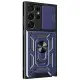 Чохол Ummi Camshield Serge Ring для Samsung Galaxy S22 Ultra Синій