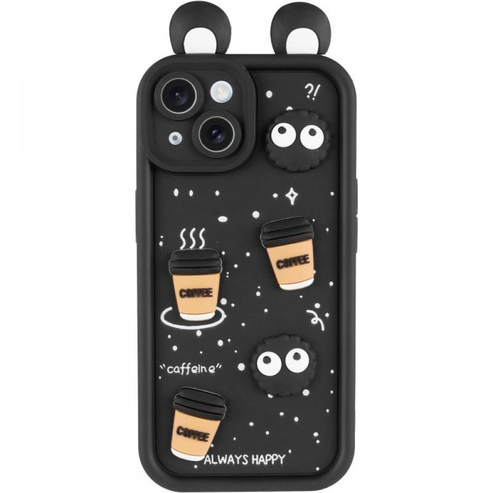 Чехол TPU Toys Case with Ears для Apple iPhone 15 (6.1")