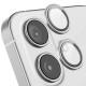 Захисне скло Metal Classic на камеру (в упак.) для Apple iPhone 16 (6.1") / 16 Plus (6.7") Срібний / Silver
