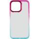 Чохол TPU+PC Fresh sip series для Apple iPhone 13 Pro (6.1") Бірюзовий / Рожевий