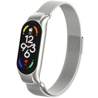 Ремінець Milanese Loop Design для Xiaomi Mi Band 5/6 Срібний