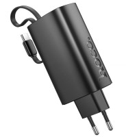 Портативний ЗП Power Bank Hoco J148 Handy PD20W with cable 5000 mAh Black