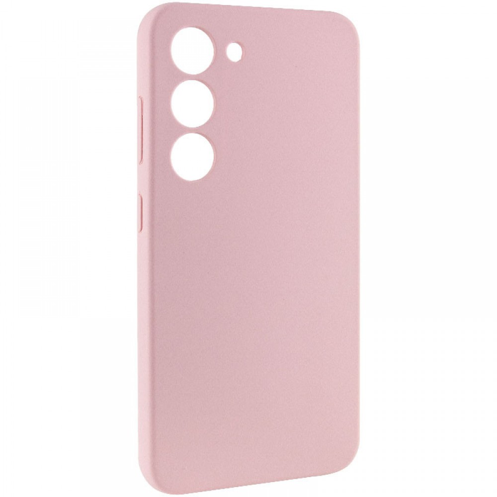 Чохол Silicone Cover Lakshmi Full Camera (AAA) для Samsung Galaxy S22 Рожевий / Pink Sand