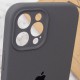 Чохол Silicone Case Full Camera Protective (AA) для Apple iPhone 12 Pro Max (6.7") Сірий / Dark Gray