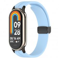 Ремінець Line Magnetic для Xiaomi Mi Band 9/8 Блакитний / Blue