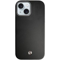 Чохол SGP PC+Leather with MagSafe для Apple iPhone 14 (6.1") Carbon