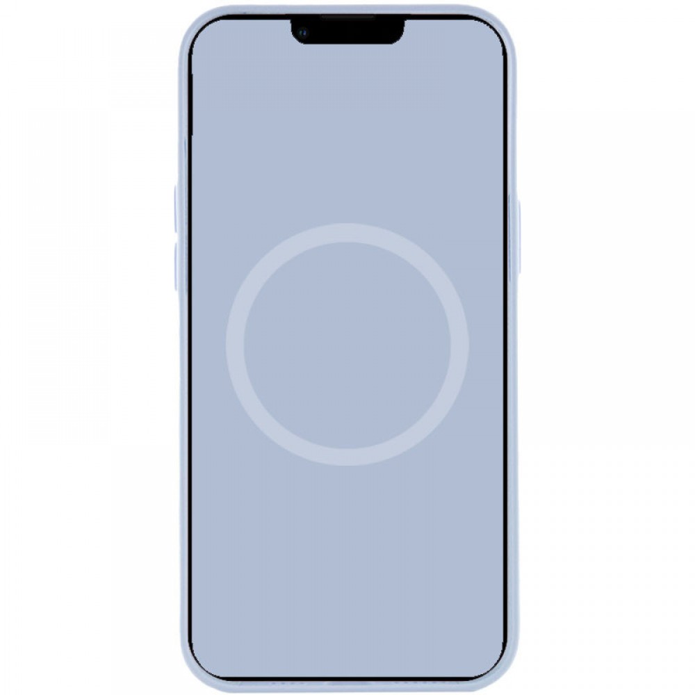 Чохол Silicone case (AAA) with Magsafe and Animation для Apple iPhone 12 Pro Max (6.7") Блакитний / Cloud Blue