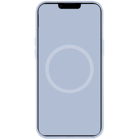 Чохол Silicone case (AAA) with Magsafe and Animation для Apple iPhone 12 Pro Max (6.7") Блакитний / Cloud Blue