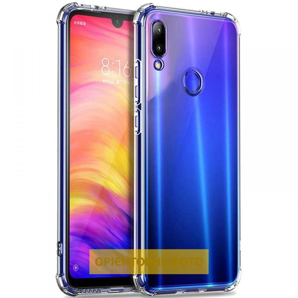 TPU чохол GETMAN Ease logo посилені кути Full Camera для Huawei P40 Lite Безбарвний (прозорий)