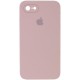 Чохол Silicone Case Square Full Camera Protective (AA) для Apple iPhone 6/6s (4.7") Рожевий / Pink Sand