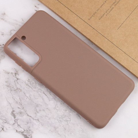 Силіконовий чохол Candy для Samsung Galaxy S21+ Коричневий