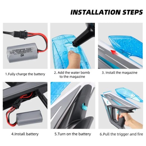 Пістолет на гідрогелевих кульках (орбізах) Gel Energy Space 001 Grey