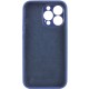 Чохол Silicone Case Full Camera Protective (AA) NO LOGO для Apple iPhone 13 Pro (6.1") Синій / Deep navy