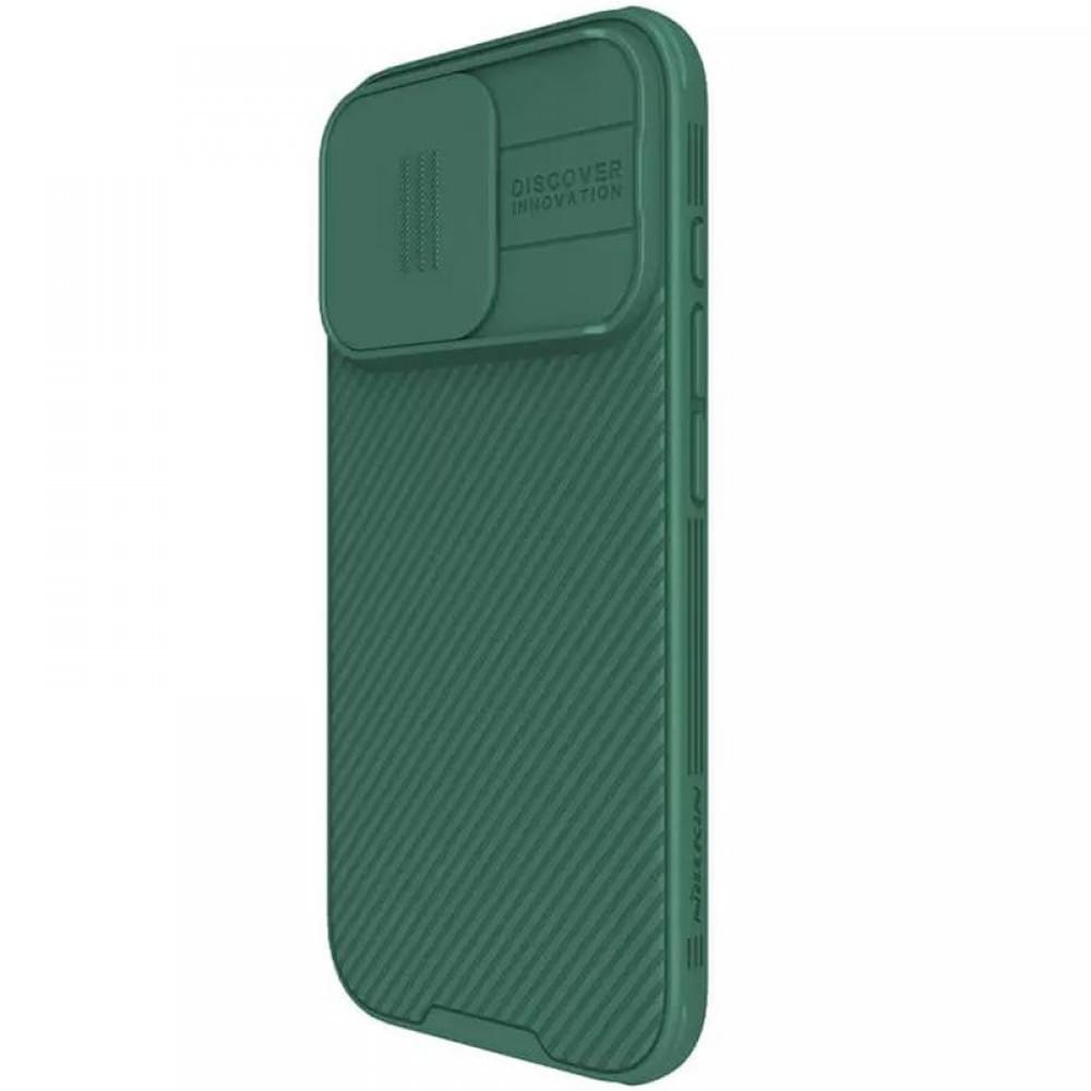 Карбонова накладка Nillkin CamShield Pro для Apple iPhone 16 Pro Max (6.9") Deep Green