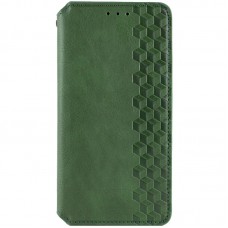 Шкіряний чохол книжка GETMAN Cubic (PU) для Oppo A78 4G Зелений