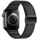 Ремінець Hoco WA34 Basic magnetic buckle silicone leather strap для Apple watch 38/40/41/42mm Black