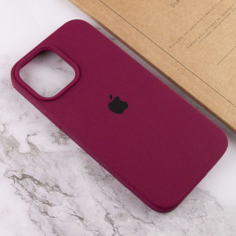 Чохол Silicone Case Full Protective (AA) для Apple iPhone 16 Pro (6.3") Бордовий / Maroon