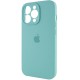 Чохол Silicone Case Full Camera Protective (AA) для Apple iPhone 15 Pro (6.1") Бірюзовий / Marine Green