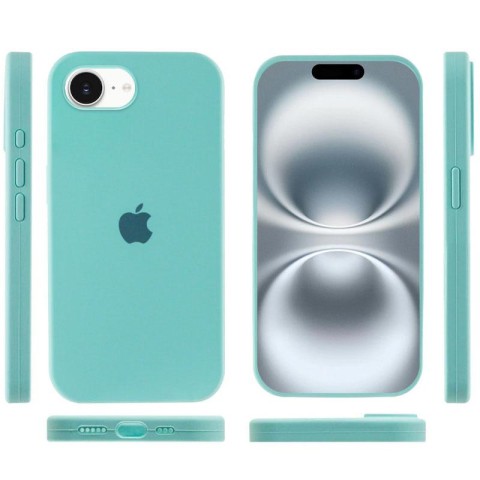Чохол Silicone Case Full Protective (AA) для Apple iPhone 16e (6.1") Бірюзовий / Marine Green