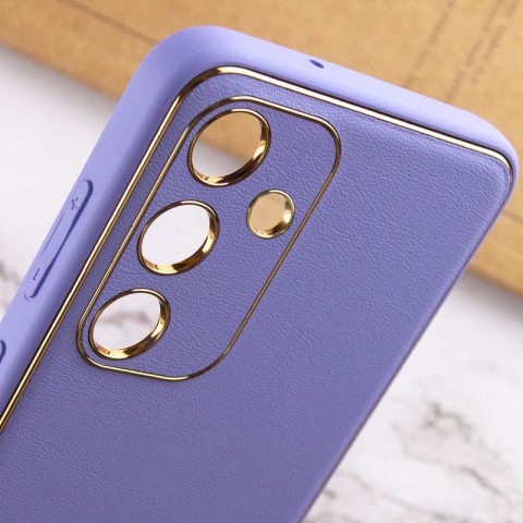 Шкіряний чохол Xshield для Samsung Galaxy S23 Бузковий / Dasheen