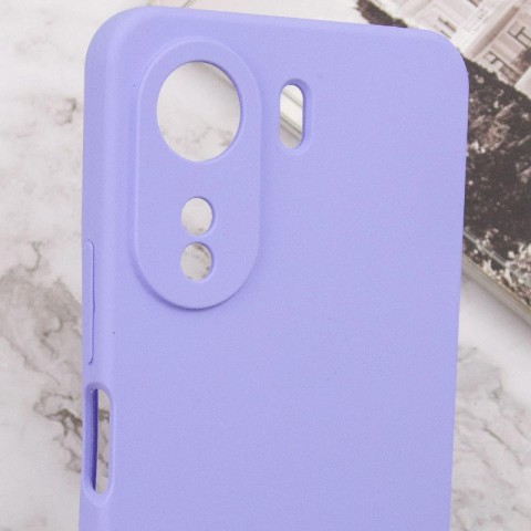 Чохол Silicone Cover Lakshmi Full Camera (AA) with logo для Xiaomi Redmi 13C / Poco C65 Бузковий / Dasheen