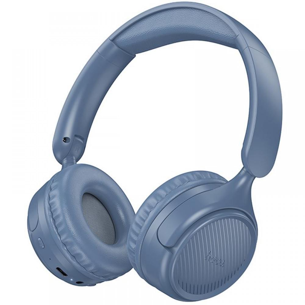 Накладні бездротові навушники Hoco W66 Wave Blue