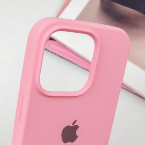 Чохол Silicone Case Full Protective (AA) для Apple iPhone 16 Pro (6.3") Рожевий / Pink