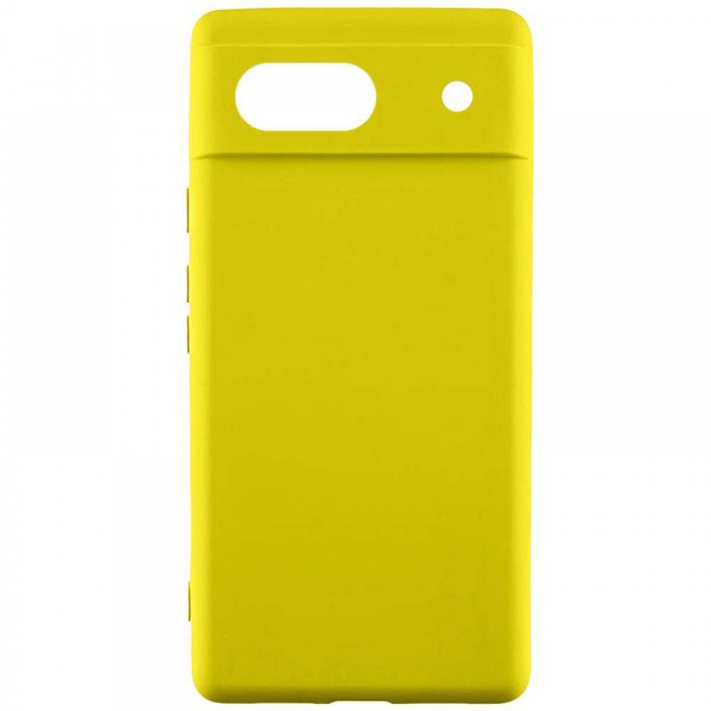 Чохол TPU GETMAN Liquid Silk Full Camera для Google Pixel 6 Жовтий / Flash