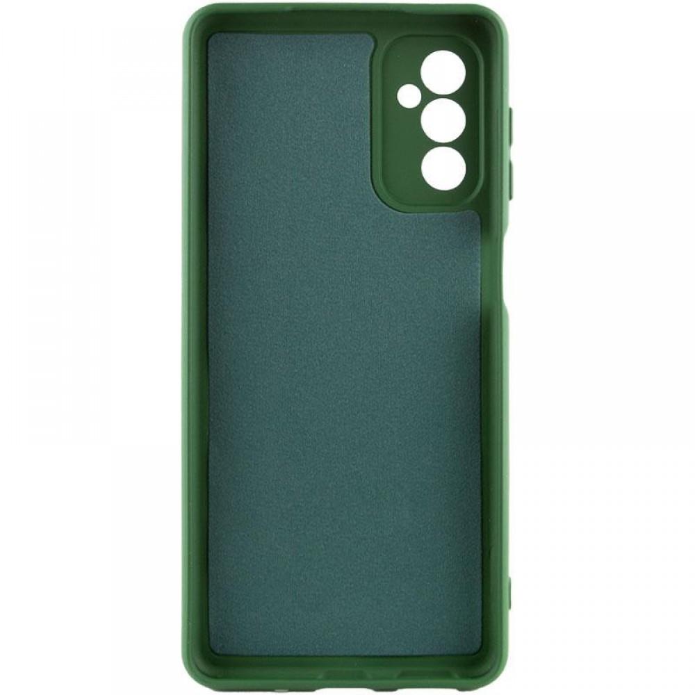 Чохол TPU GETMAN Liquid Silk Full Camera для Samsung Galaxy M34 5G Зелений / Dark green