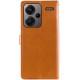 Шкіряний чохол книжка GETMAN Gallant (PU) для Xiaomi Redmi Note 13 Pro+ Коричневий