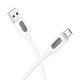 Дата кабель Borofone BX114 Structure USB to MicroUSB 2.4A (1m) White