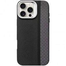 TPU чохол Pixel Craft with MagSafe для Apple iPhone 16 Pro (6.3") Carbon Line