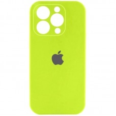 Чохол Silicone Case Full Camera Protective (AA) для Apple iPhone 14 Pro Max (6.7") Кислотно-зелений / Acid Green