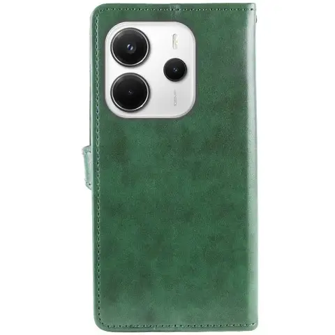 Шкіряний чохол-книжка GETMAN Gallant (PU) для Xiaomi Redmi Note 14 4G (Europe version) Зелений