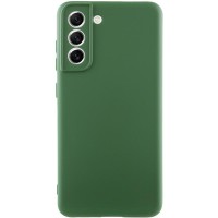 Чохол TPU GETMAN Liquid Silk Full Camera для Samsung Galaxy S21 FE Зелений / Dark green