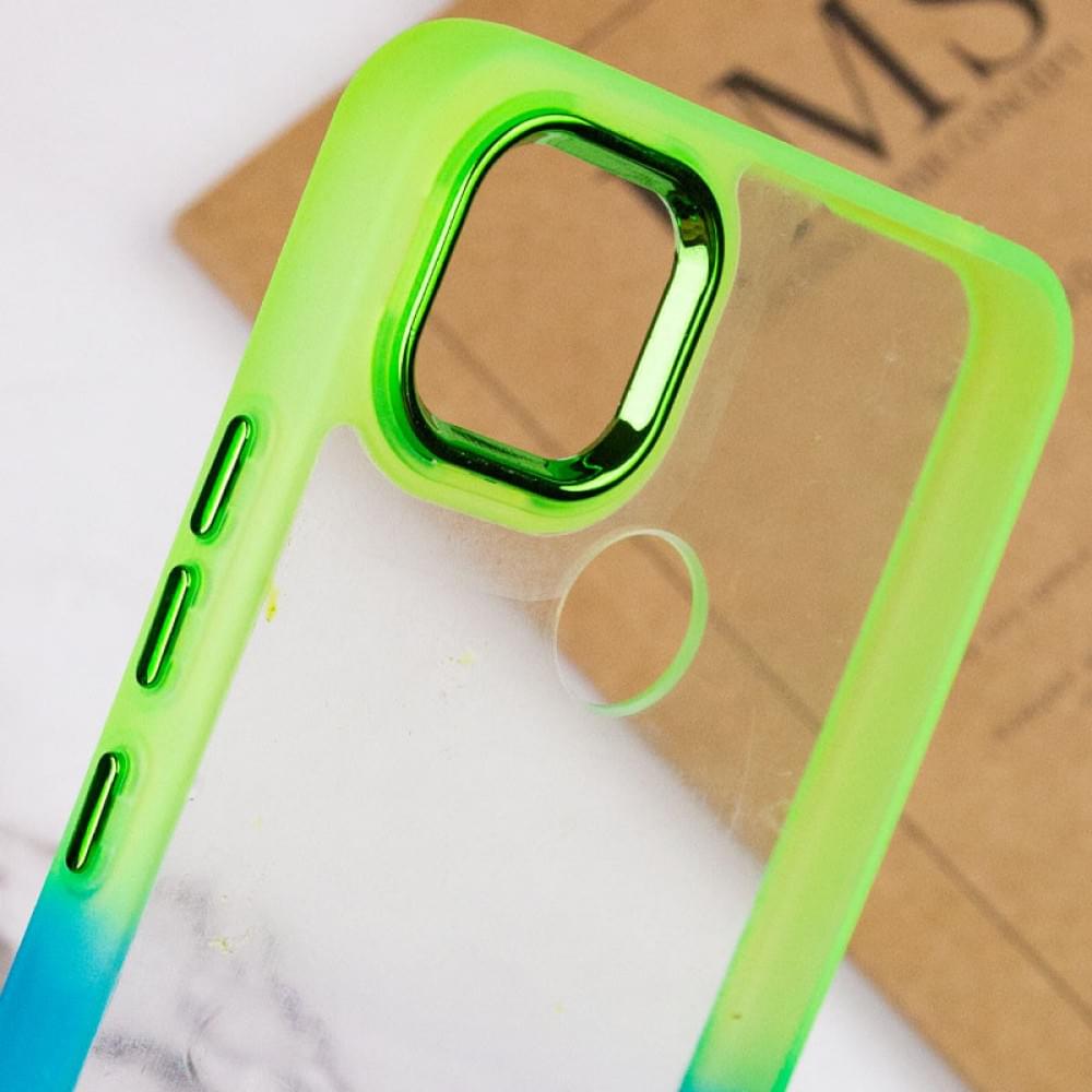 Чохол TPU+PC Fresh sip series для Xiaomi Redmi 9C Бірюзовий / Лимонний