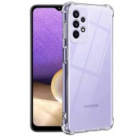 TPU чохол GETMAN Ease logo посилені кути Full Camera для Samsung Galaxy A32 5G Безбарвний (прозорий)