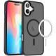 TPU+PC чохол Metal Buttons with MagSafe Colorful для Apple iPhone 16 Plus (6.7") Чорний