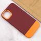 Чохол TPU+PC Bichromatic для Apple iPhone 12 Pro / 12 (6.1") Brown burgundy / Orange