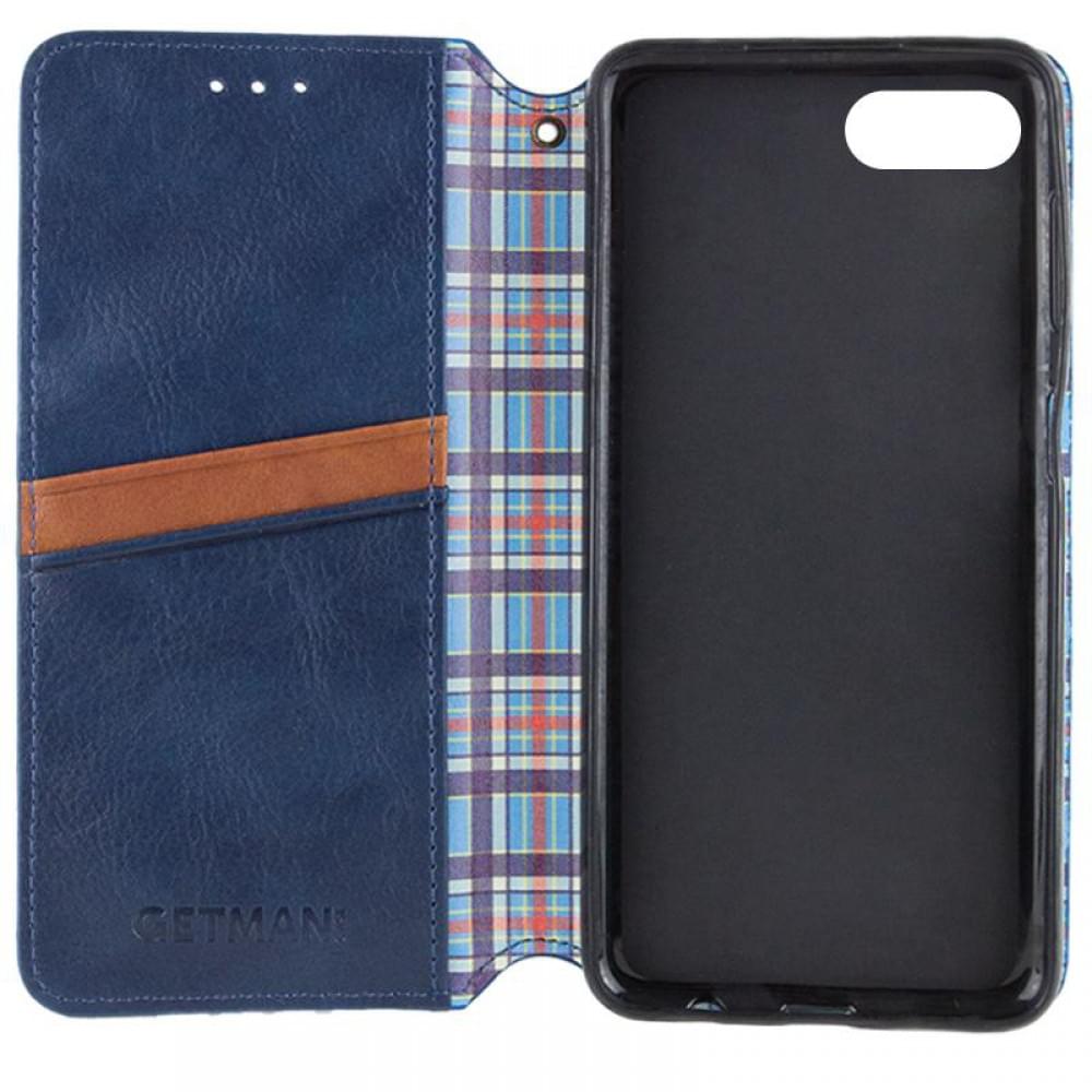 Шкіряний чохол-книжка GETMAN Cubic (PU) для Apple iPhone 7 / 8 / SE (2020) (4.7") Синій