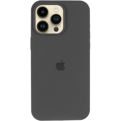 Чохол Silicone Case (AA) Logo with MagSafe для Apple iPhone 13 Pro Max (6.7") Сірий / Dark Gray